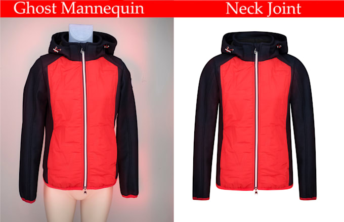 provide image neck joint or ghost mannequin service