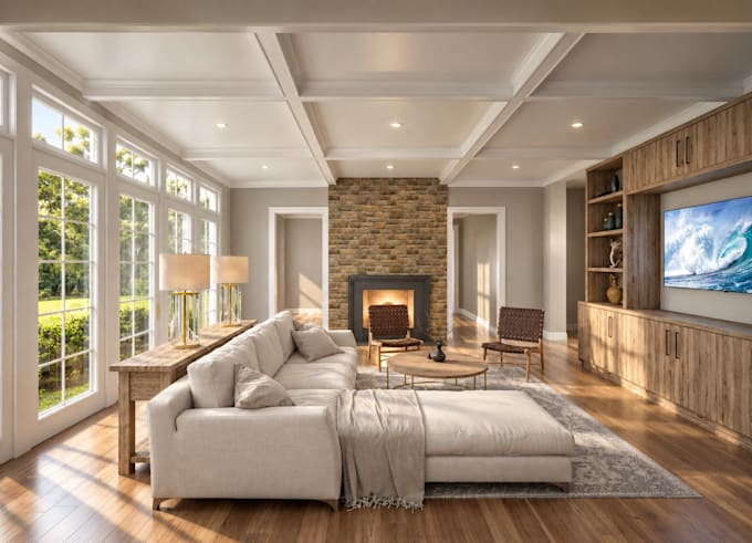 create a custom interior design and kids playroom 3d render