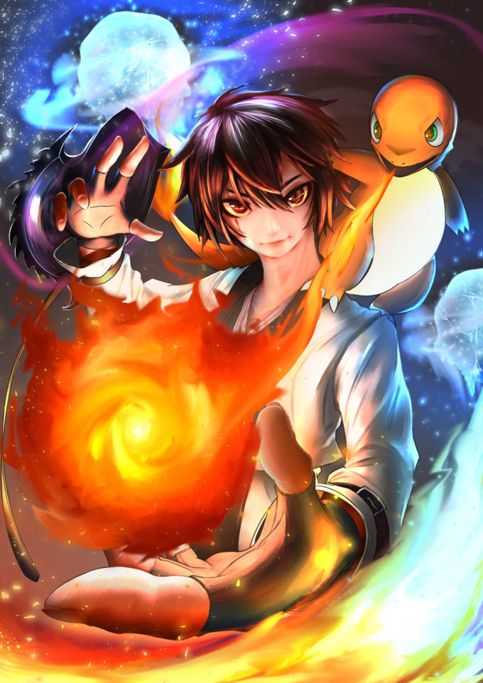 Draw Your Character In Anime Or Semi Realistic Style By Mujasart