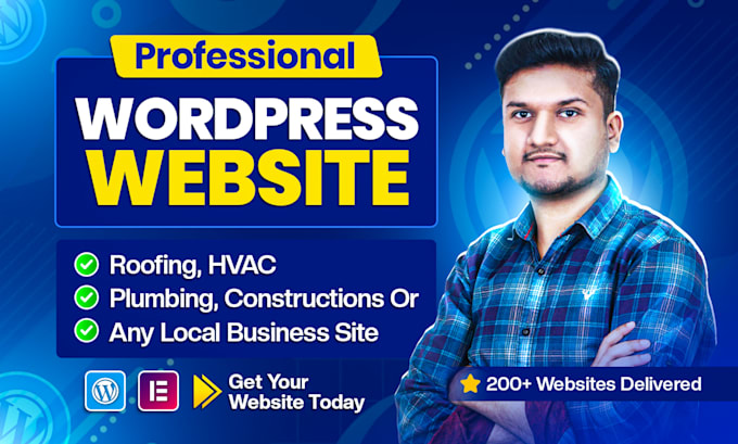 build a contractor website design, plumbing or roofing website, hvac website