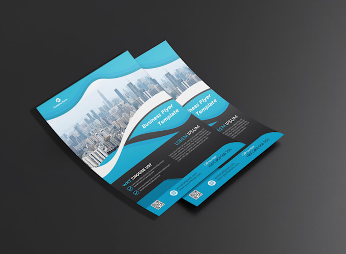 create flyer design or business flyer