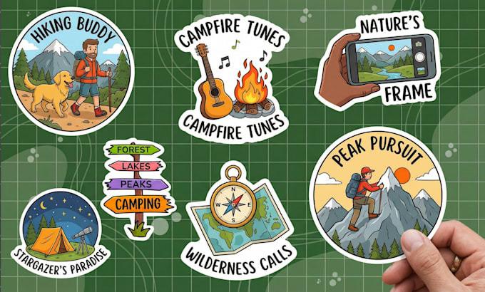 design a unique sticker design tailored just for you