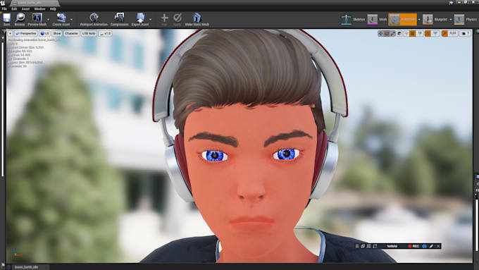make a 3d game ready character model human or anime
