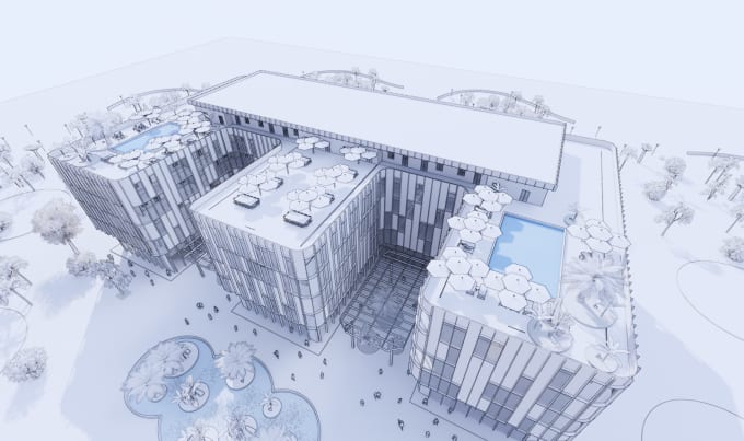 create a 3d bim architectural model in revit