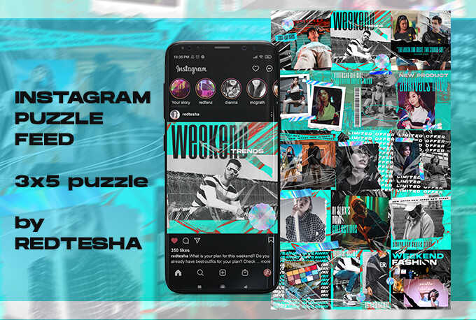 make instagram puzzle feed for your instagram page