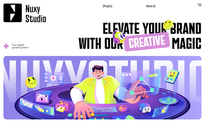 design flat illustrations for landing page, website and apps