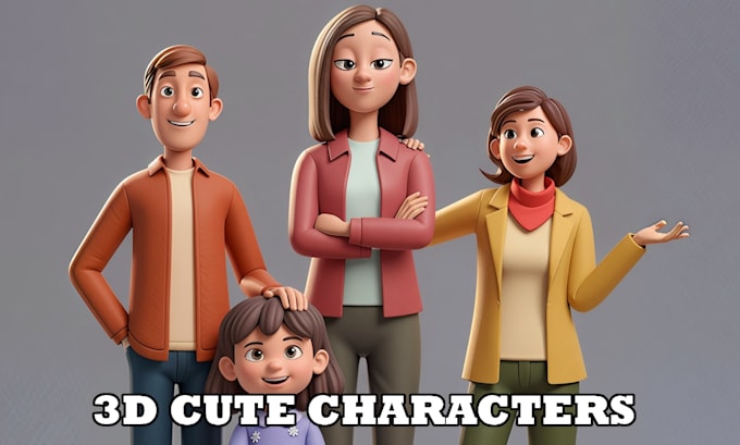 sculpt 3d cute model, 3d character, animal, 3d printing