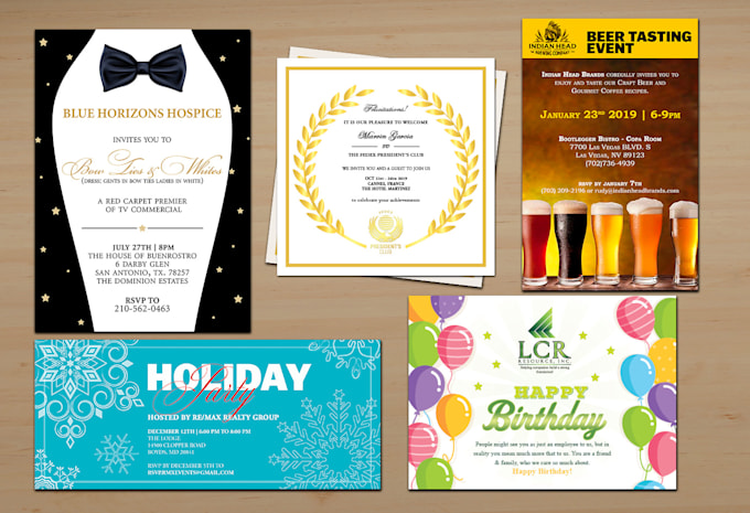 create a professional invitation