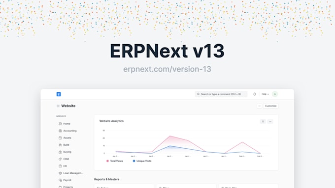 provide customization on erpnext and provide custom reports on erpnext
