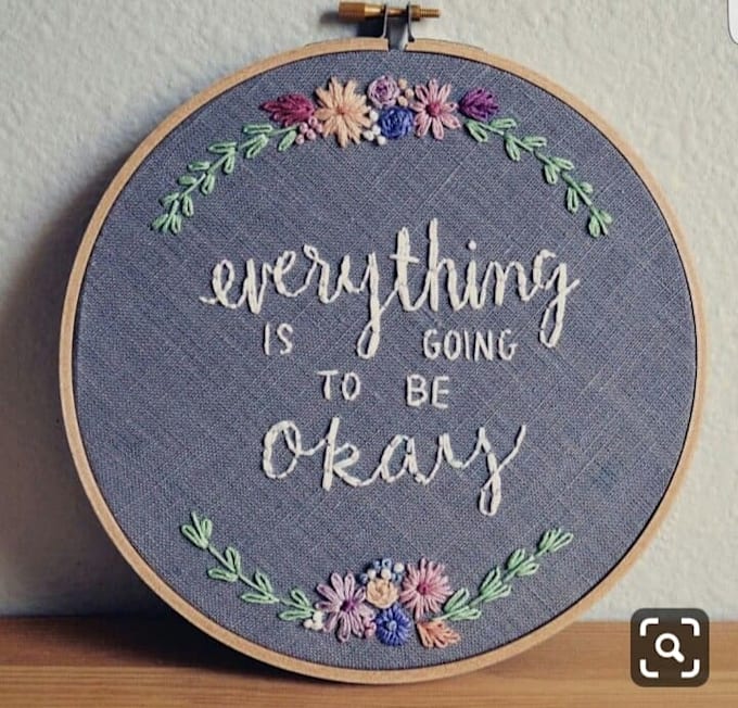 Do hand embroidery quotes and signs by Embroiderygeek Fiverr