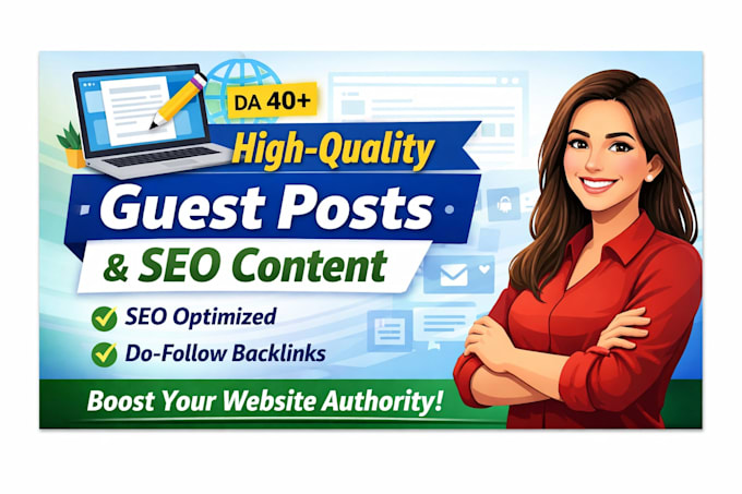 professionally retype or write any content as a guest post content writer