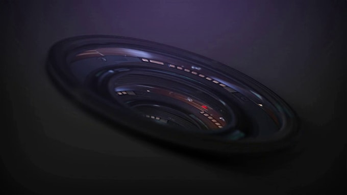 design a 3d logo intro animation for photographers
