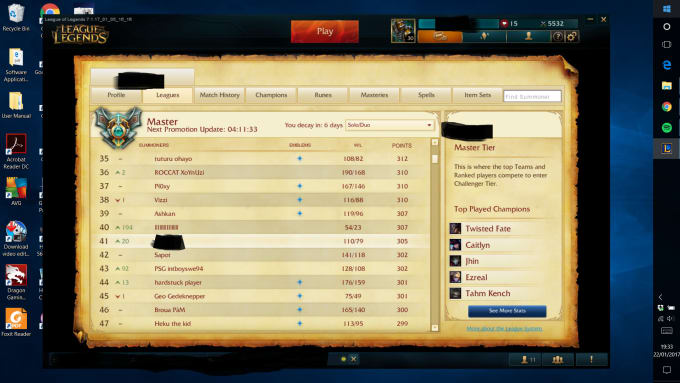 What is considered high elo in league?