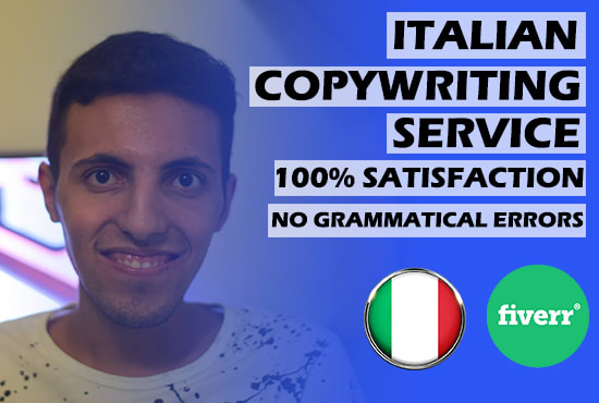 be your italian copywriter, website content writer