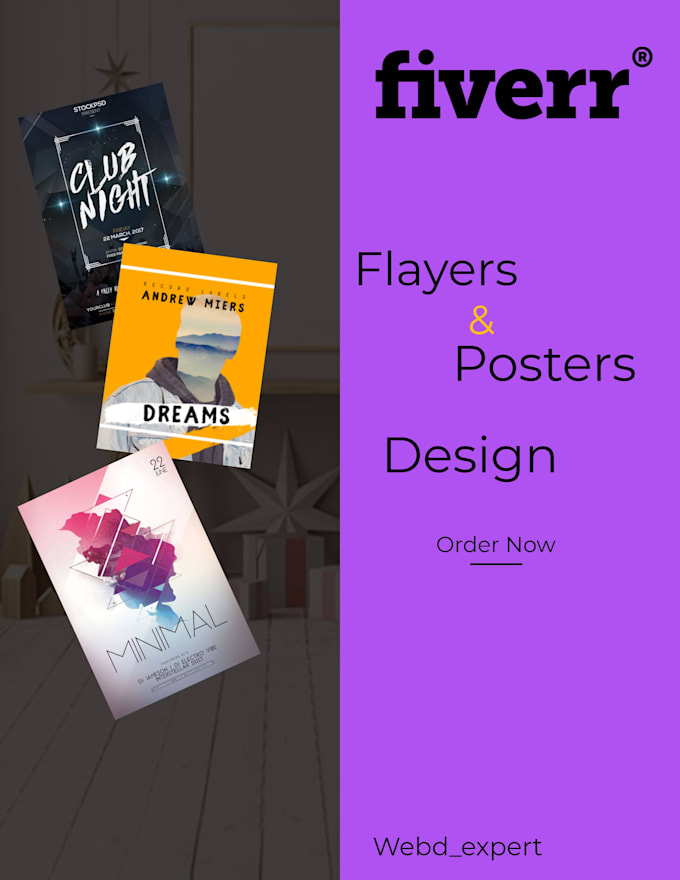 Design an amazing posters for you by d_expert Fiverr