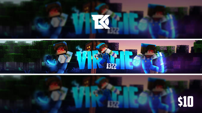 Design An Awesome Minecraft Youtube Banner By Dikefx