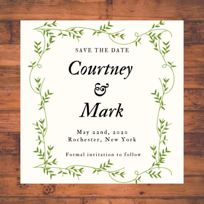 Create A Save The Date For An Event Wedding Or Party By Amandabette