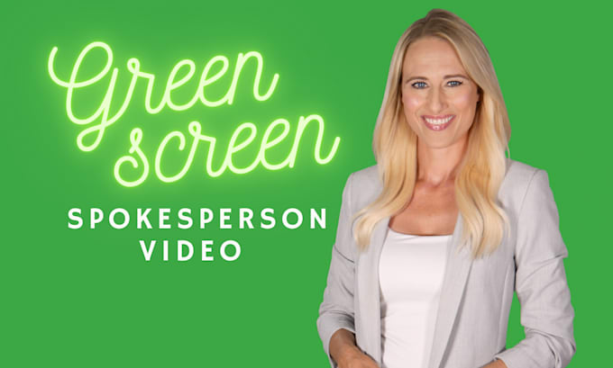 film a green screen spokesperson video 4k