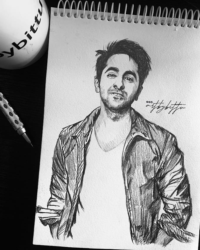 Do Pencil Sketch Only Single Face By Tawlishyam