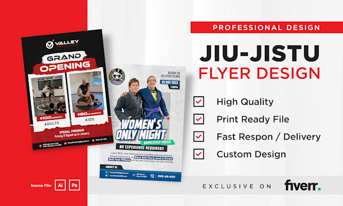 make a jiu jitsu flyer design