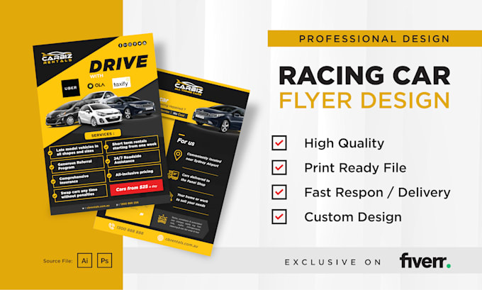 make a car flyer design