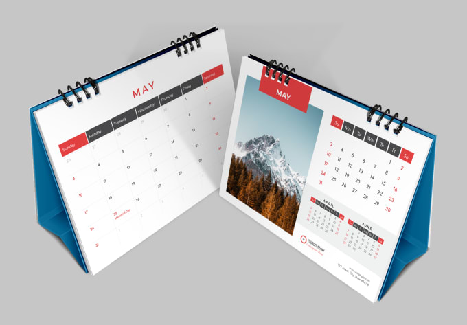 Create A Creative Desk Calendar For The Year 2020 By Bourjart