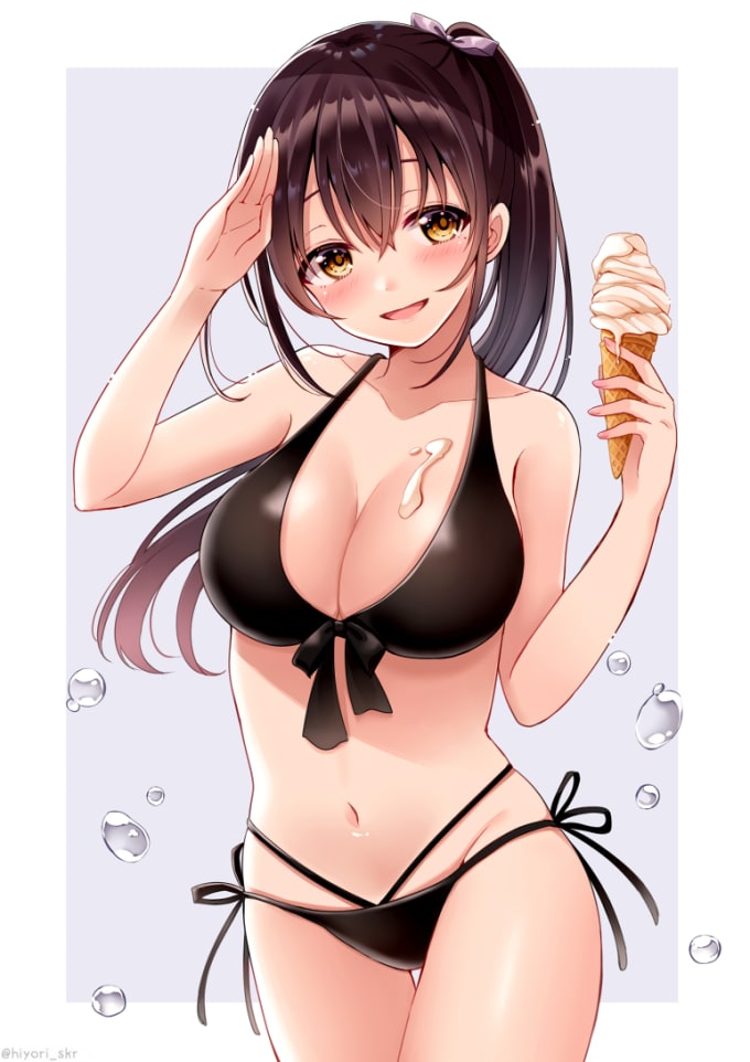cute anime girl swimsuit