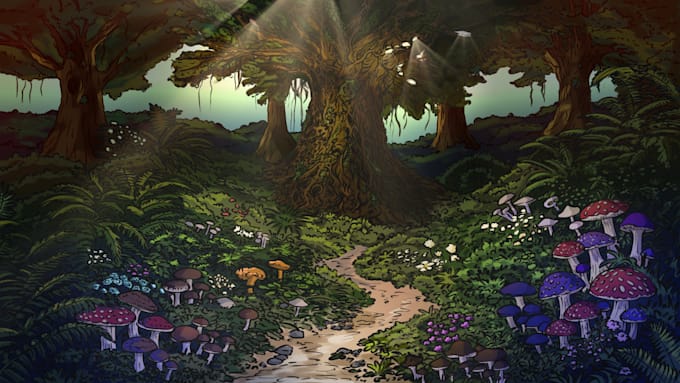 draw a cartoon background illustration