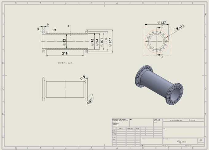 make 2d drawing with all details