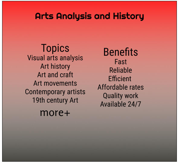 Help in visual arts analysis and history by Quins_vilha Fiverr