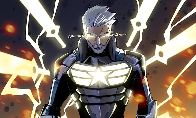 draw comic book and anime illustrations and covers for you