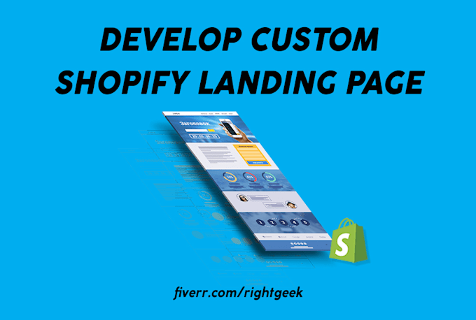 develop custom shopify landing page
