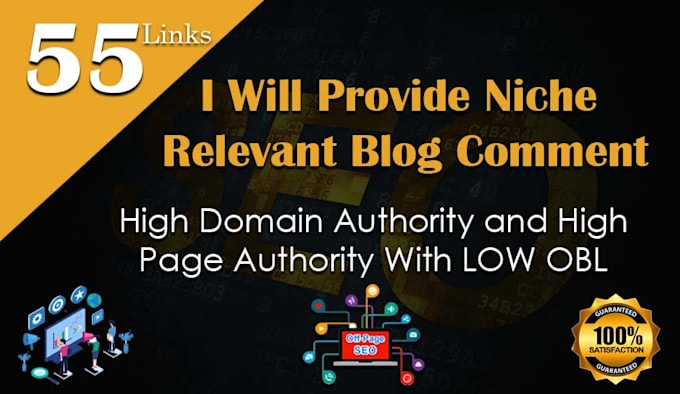 provide niche relevant blog comment off page seo backlinks