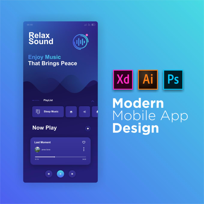 Modern ui design for your mobile app by Buzzzy | Fiverr