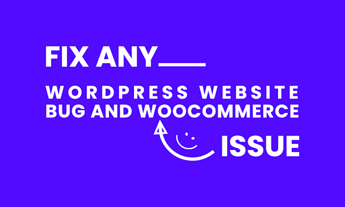 fix any wordpress website bug and woocommerce issue