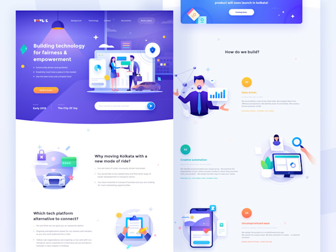 Create websites with professional modern ui ux design by ... image.