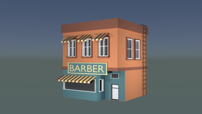 Create 3d Model Of House Exterior Using Blender For Games And