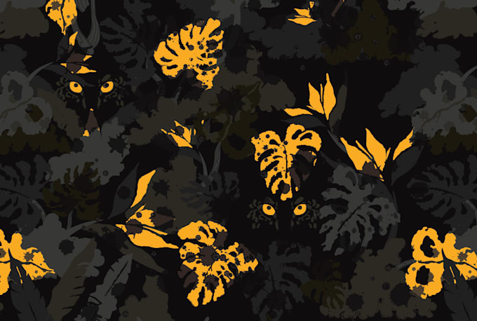 design a camouflage pattern for fabric