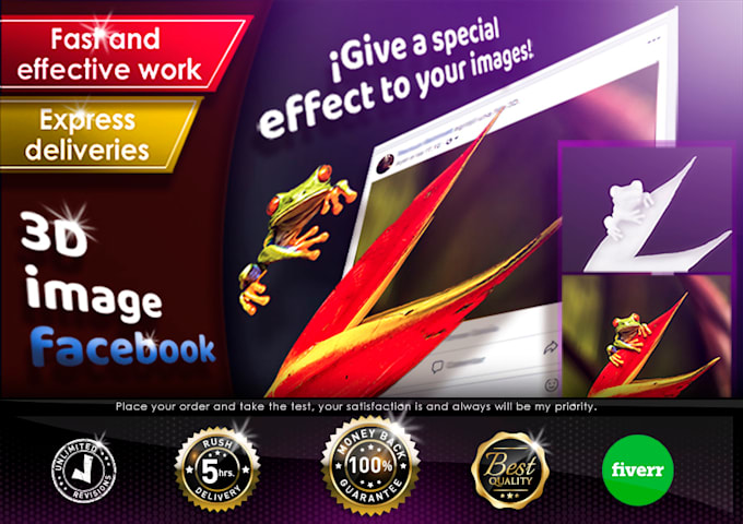 Do Any 3d Image For Facebook In 5 Hours By Baykusdigital