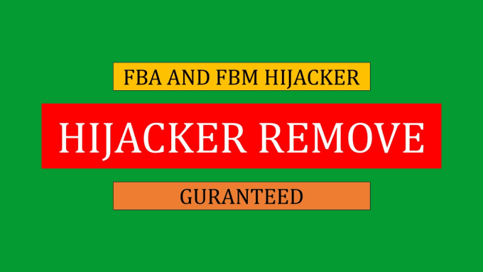 Hire a freelancer to fully remove hijacker seller  from amazon product listing