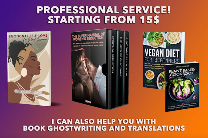 create a catchy cover for your ebook, audio or paperback