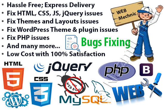 do html, css, bootstrap, jquery, javascript web development