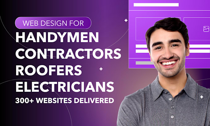 design plumbing, hvac, roofing, electrician, handyman plumber contractor website