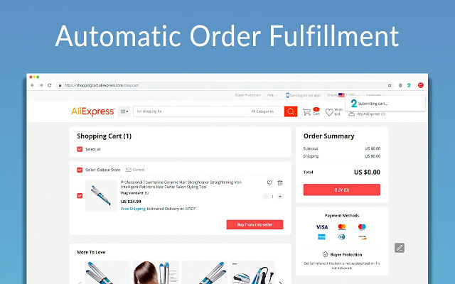 do woocommerce order fulfill work using ali2woo plugin