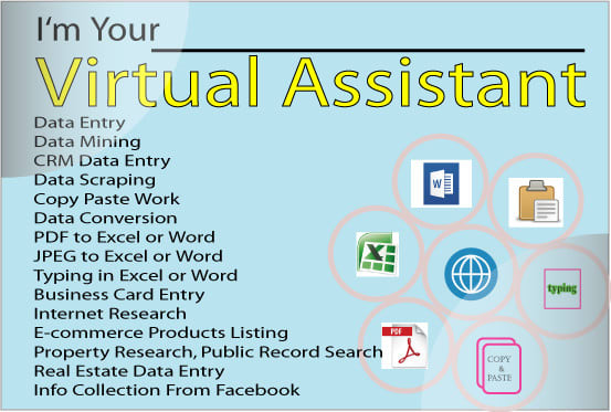 jobs near me for data entry virtual assistant