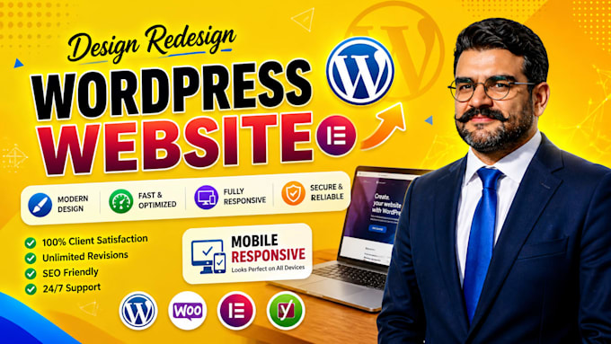 design redesign, and develop a wordpress website for business or ecommerce