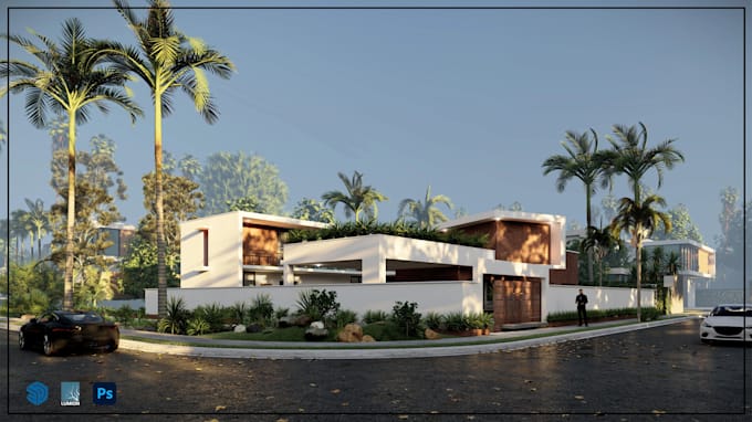 do exterior modelling and rendering
