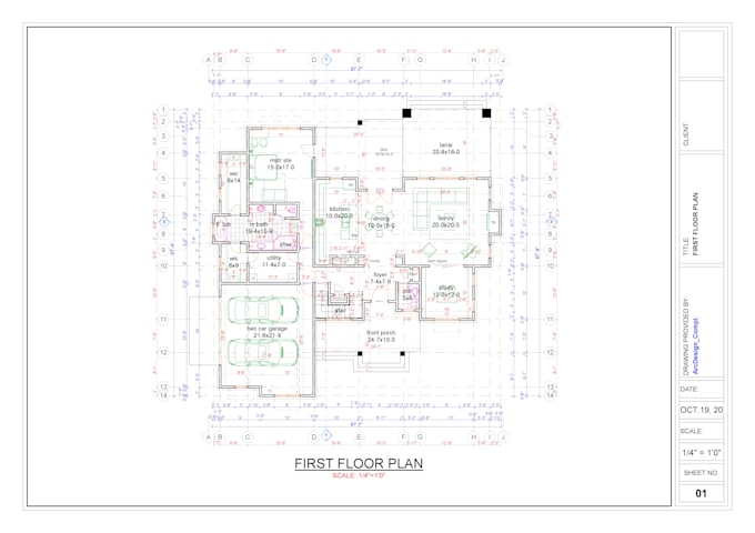do your drawing in autocad or archicad for city permit