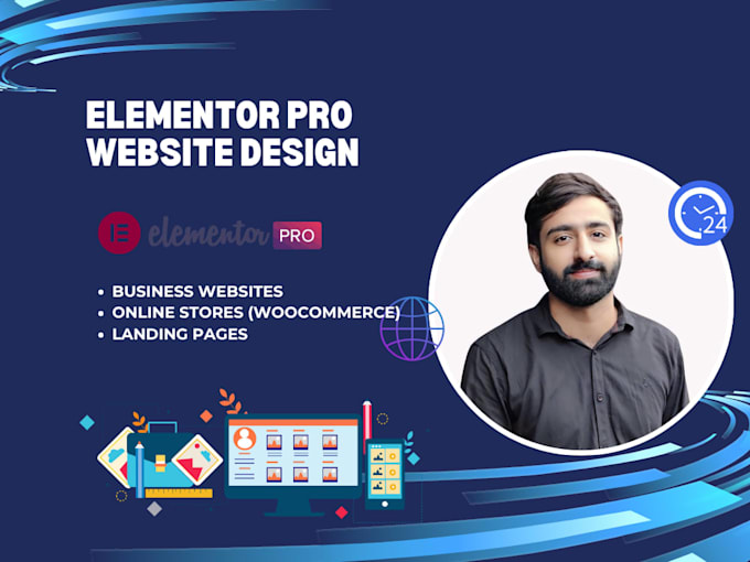 design elementor pro wordpress website for business or ecommerce