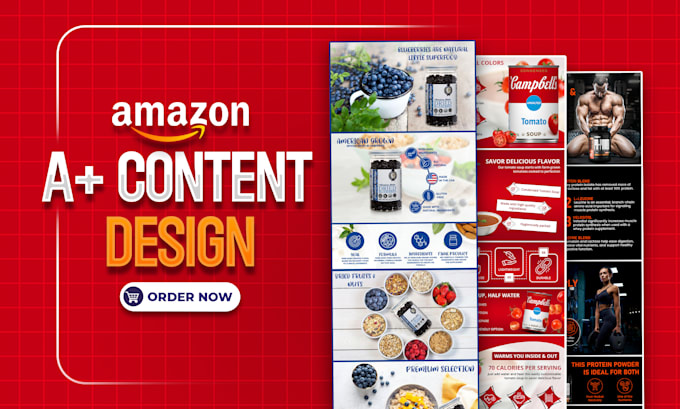 design amazon a plus content or amazon ebc within 24 hours